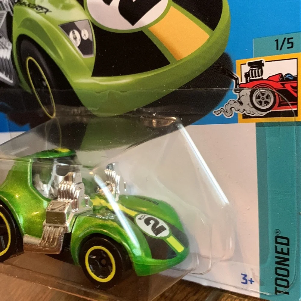 Hot Wheels HW Tooned Twin Mill Race Car Hotwheels Racing Green Twinmill  🆕 2023